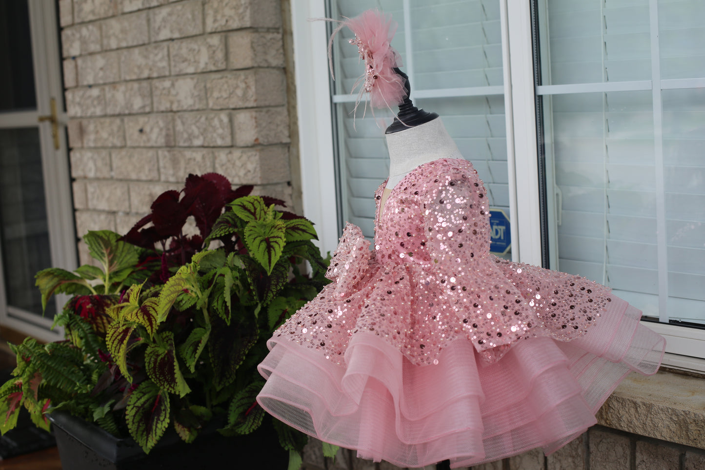 Pink Sequin Princess Frock