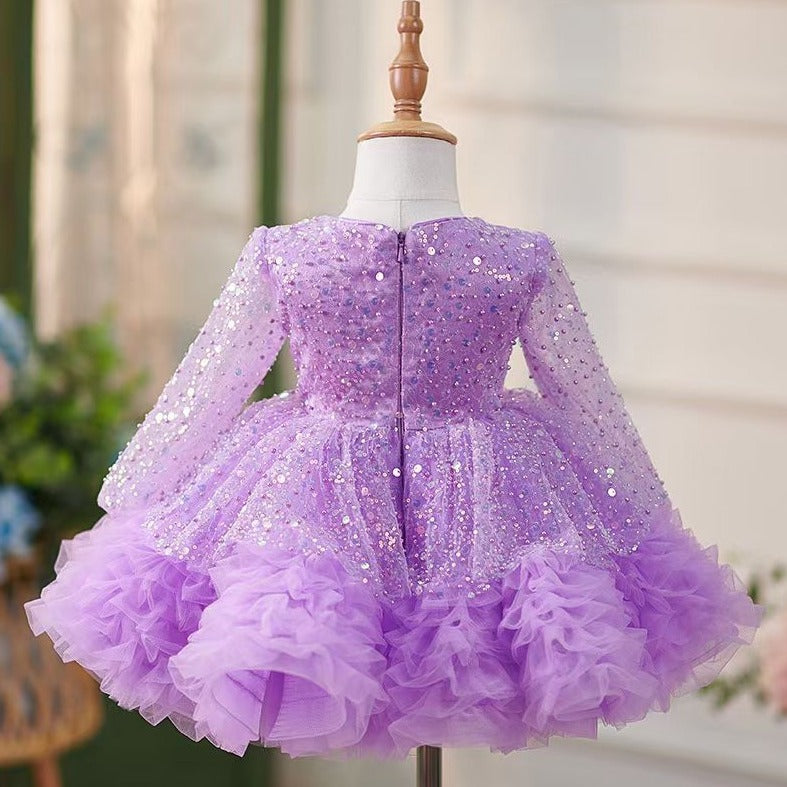 Royal Elegance Purple Princess Dress