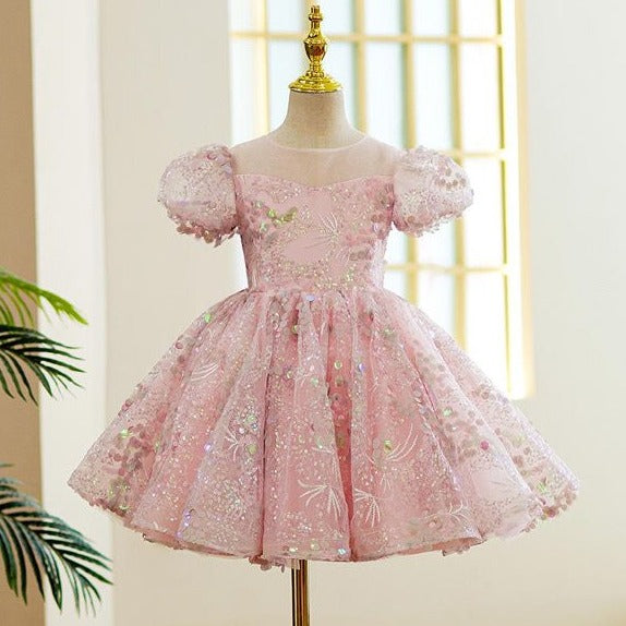 Twinkling Stardust Pink Sparkle Frock