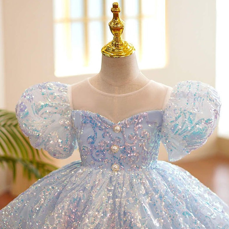 Baby Blue Sequin Frock