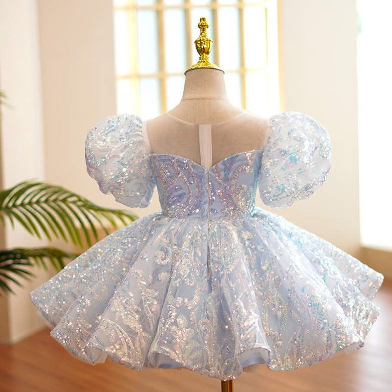 Baby Blue Sequin Frock