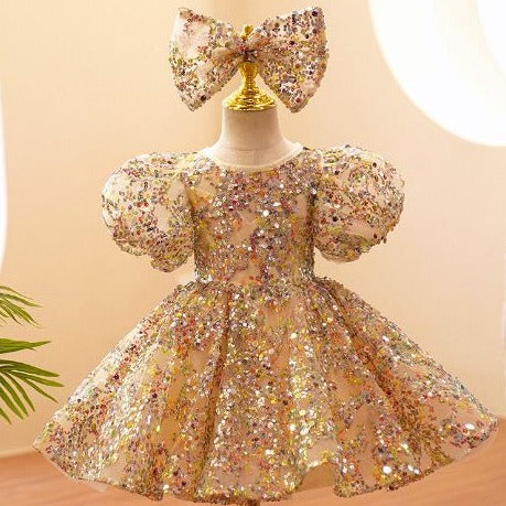 Gold Sequin Frock