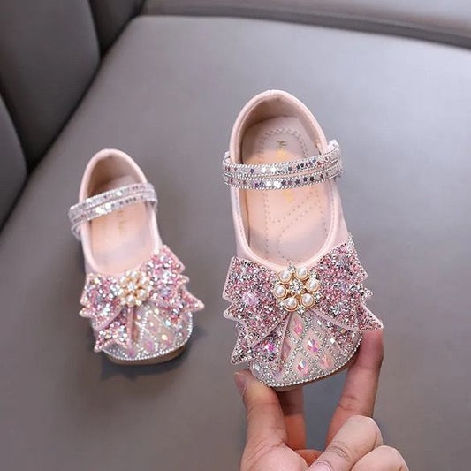 Princess Pink Pearls Baby Shoes