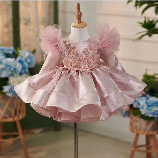 Pink Christmas Dress with Tutu Skirt